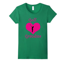 Girly Pink Golf Grandma Heart T-Shirt