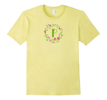 Initial Letter Monogram "P" T-Shirt