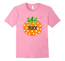 Preppy Pumpkin Halloween T Shirt Boo Polka Dots