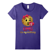 OMG It's My Birthday Emoji Shirt - Girls 5th Birthday Shirt