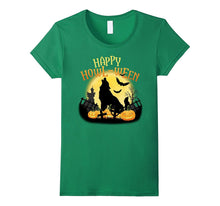 Happy Howl-Ween Awesome Wolf Lover Pumpkin T-Shirt
