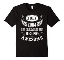 13 Years of Being Awesome B-Day Gift Shirt Born in July 2004