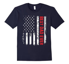Men's Best Dad Ever American Flag Tshirt for Fathers Day