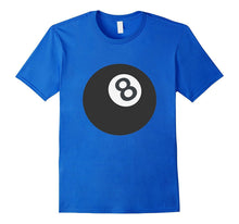 8 Ball Emoji T-Shirt Magic Eight Billiards Pool Cue Black