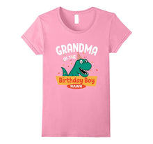 Grandma of the Birthday Boy T-Shirt Dinosaur Raptor Shirt