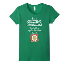 Quilting Grandma Like a Regular Grandma Only Cooler T-Shirt