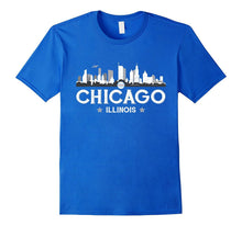 Chicago Illinois Vintage City Skyline T Shirt Men Women