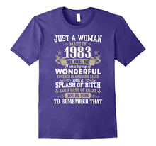 Just a Women Made in 1983, Birthday T-Shirt