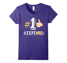 Number # 1 Stepdad With Cute Emoji Funny T-Shirt Gift