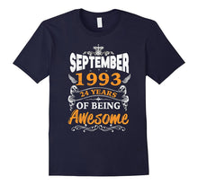 24th Birthday Awesome September 1993 T-Shirt, Birthday Gift