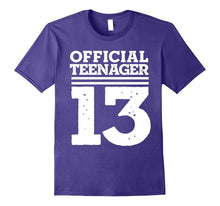 Officially a Teenager Birthday Girl or Boys T-Shirt