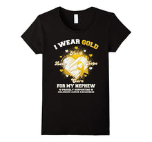 I Wear Gold for My Nephew Childhood Cancer Awareness T-Shirt