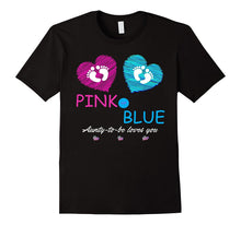 Pink or Blue: Baby Shower Gender Reveal Gift Shirt for Aunty