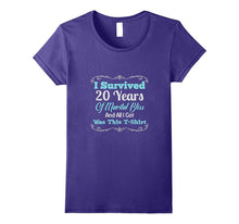 20th Twenty Wedding Anniversary Shirt I Survived Marriage