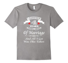 4th Anniversary T-Shirt 4 Years Wedding Marriage Gift