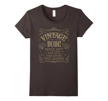 40th Birthday Gift Shirt Vintage Dude 1977 40 Year Old Shirt