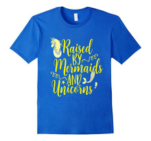 Raised by Mermaids and Unicorns Shirt Cute Kids Yellow