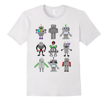 Robots T-Shirt Vintage Toy Robot Collection Retro Cool Gift