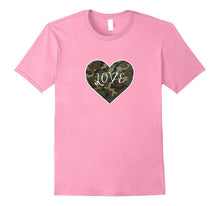I Love You American Soldier Troops Camo Heart Emoticon Shirt