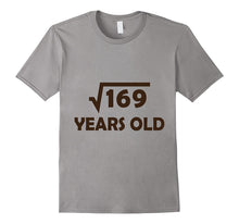 13 Year Old Boy or Girl Birthday Shirt Gift, 169 Square Root