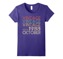 Retro Classic Vintage OCTOBER 1988 - 29th Gift 29 Years Old