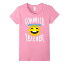 Computer Teacher Shirt - Angel Emoji Computer Teacher Tee