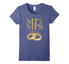 15th Wedding Anniversary T-Shirt Mr & Mrs Since 2002 Gift
