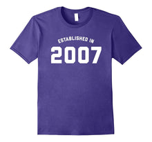 10th Birthday Gift Shirt - Established in 2007