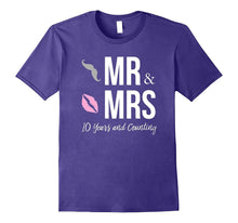 10th WEDDING ANNIVERSARY Shirt - Mr. & Mrs. 10 Years