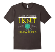 FUNNY KNIT AND I KNOW THINGS T-Shirt Geek Knitting Gift