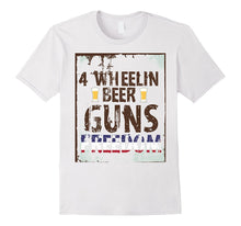 4 Wheelin Beers Guns Freedom Patriotic T-Shirt