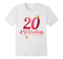 20th Birthday Queen Fabulous 20 Years Old T-Shirt
