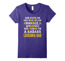 I'm a Badass Leukemia Dad Leukemia Awareness T Shirt
