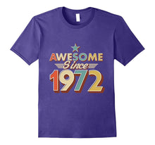 Awesome Since 1972 Vintage T-Shirt 45 Yrs Old 45th Birthday