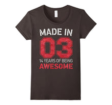 14th Birthday Gift T-Shirt Made in 03 Cute 14 Yrs Old Gift