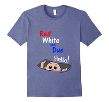 Fourth of July Red White and Due Baby Boy Pregnancy T-Shirt