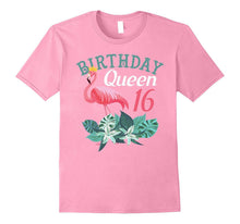 16th Birthday Queen Pink Flamingo Fancy Birthday T-Shirts