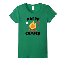 Happy Camper T-Shirt Funny Campfire Roasting Marshmallows