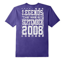 Legends Born in SEPTEMBER 2008 Gift 9 Years Old Backside