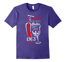 Age Gets Better With Wine Born in 1963 Birthday T-Shirt