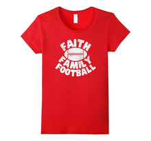 Faith Family Football Religious T Shirt