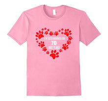 10th Wedding Anniversary T-Shirt 70 Dog Years Gift