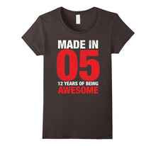 12th Birthday Gift T-Shirt Made in 05 Tee 12 Yrs Old Gift