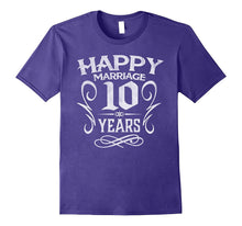 10th Wedding Anniversary 10 Years Happy Marriage Gift Shirt