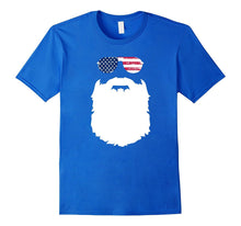 'Merica Sunglasses & Beard Patriotic T-Shirt American Pride