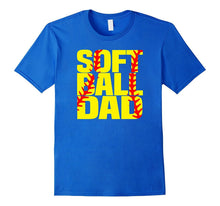 Softball DAD Tshirt Proud Dad Fathers Day Gift Idea