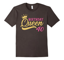 Cute Birthday Queen 40th Birthday T-Shirts Gold Tiara Crown