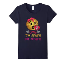 Girls 7th Birthday Emoji Gift - OMG! I'm Seven and Fabulous