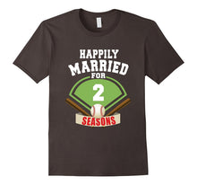 2nd Wedding Anniversary T-Shirt Baseball Couple Gift Shirt