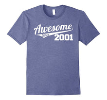 Awesome Since 2001 T-Shirt - Fun 16 Happy Birthday Tee